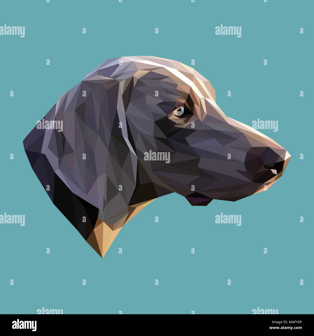 Pointer low poly design. Triangle vector illustration. Stock Vector