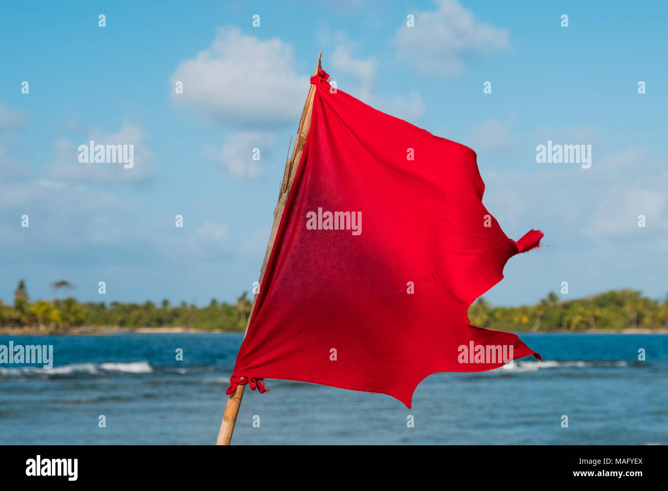 Warning flag seaside hires stock photography and images Alamy