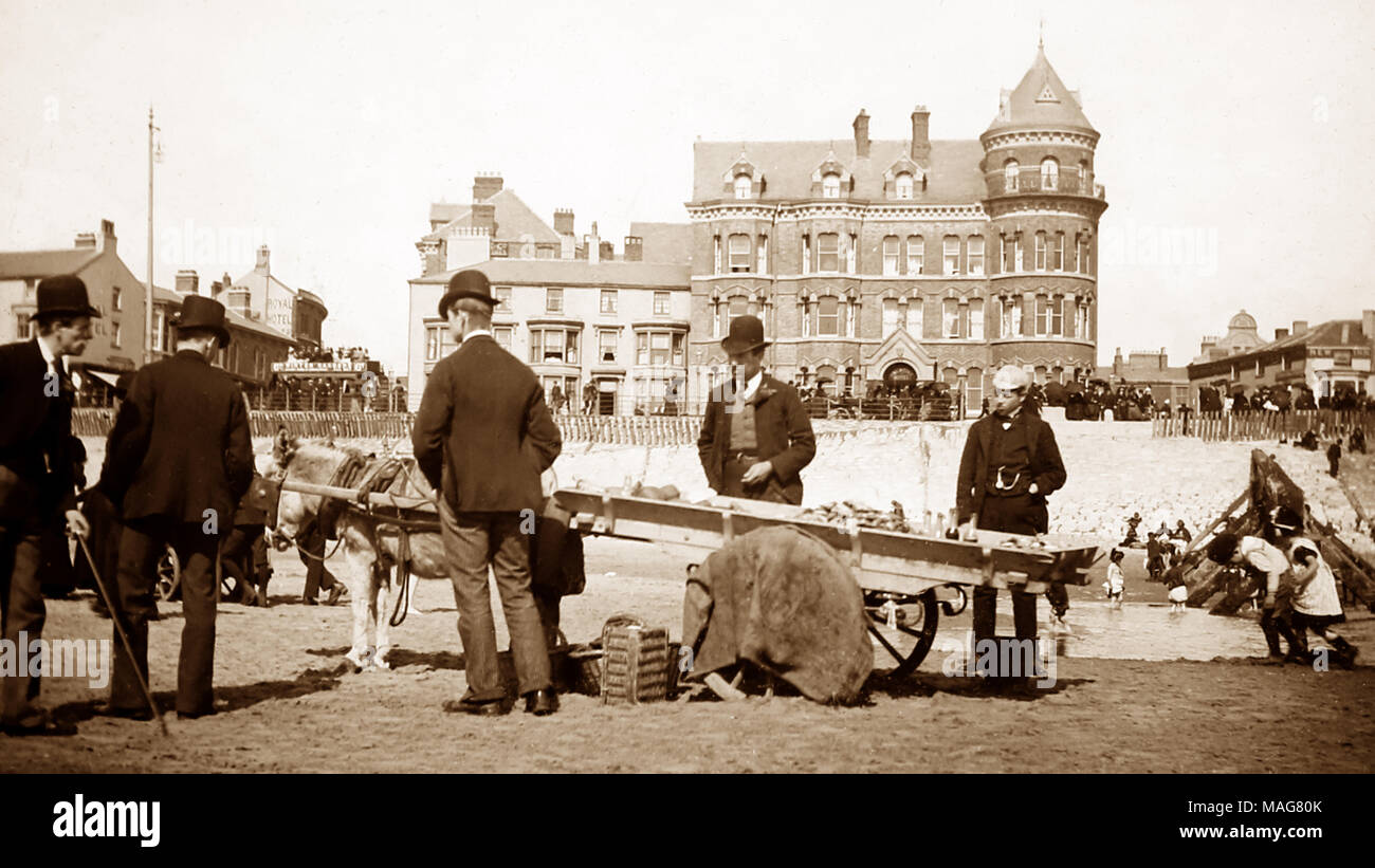 Blackpool Sands, Victorian period Stock Photo