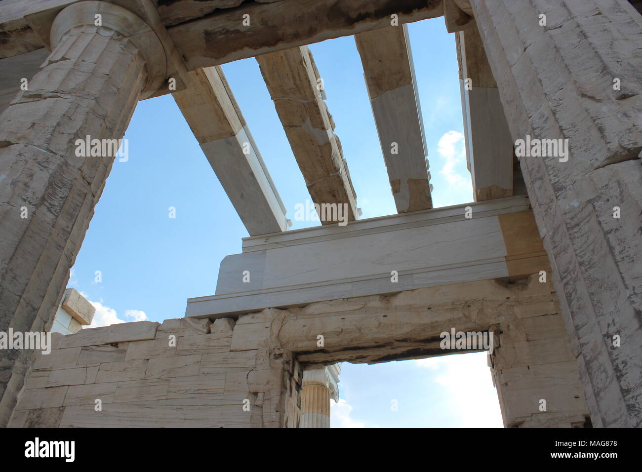 Ancient ruins in Acropolis, Athens Stock Photo - Alamy