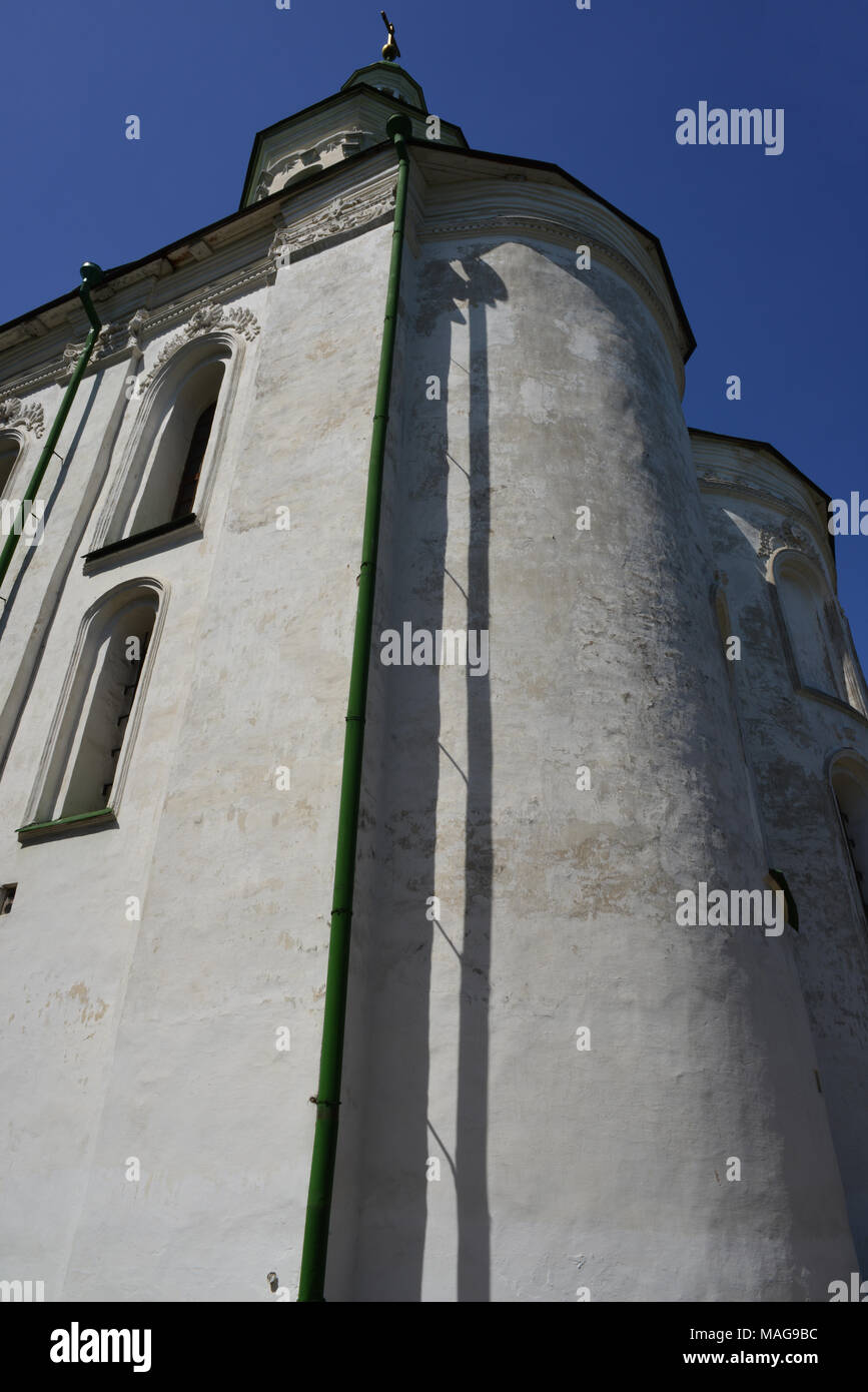 The 12 centyry St. Cyril's Church, Kyiv, Ukraine, close to the Babyn Yar Stock Photo