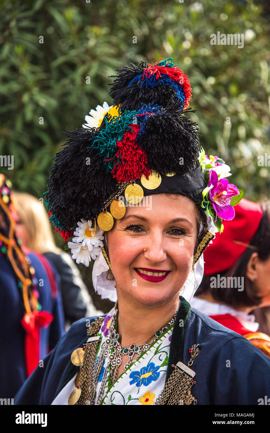 Greek traditional outfit pose 