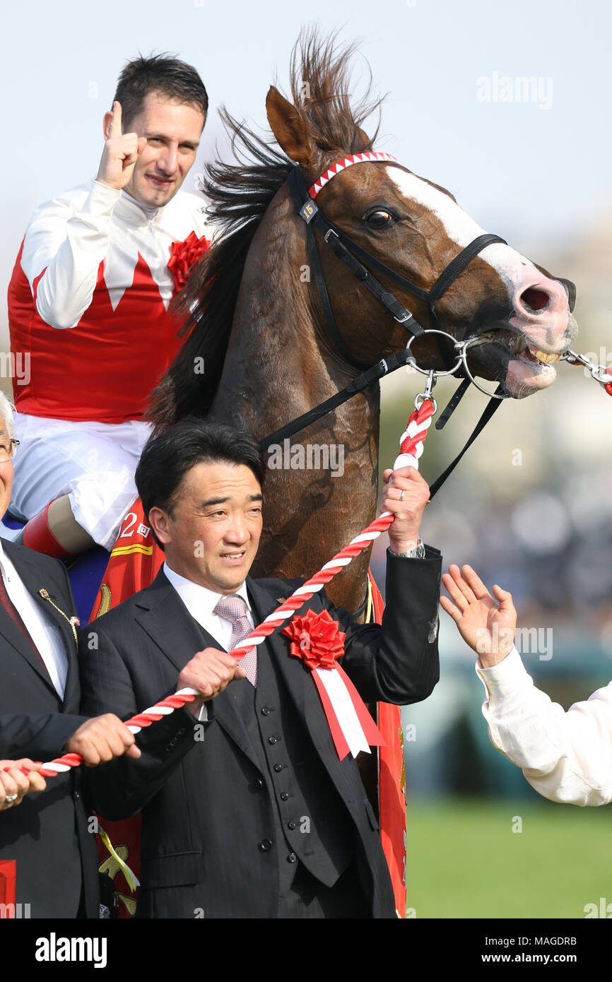 Hyogo, Japan. 1st Apr, 2018. Suave Richard ( Mirco Demuro), Yasushi ...
