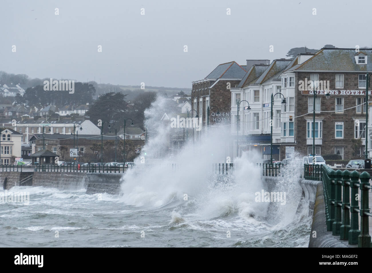 Penzance, Cornwall, UK. 2nd April 2018. UK Weather. Parts of south