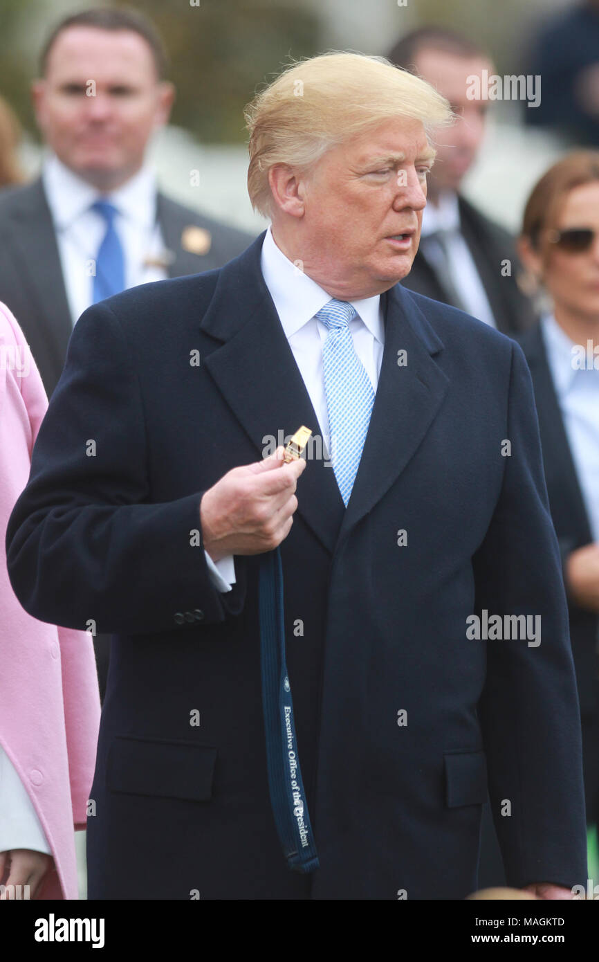 Washington Dc Usa 2nd Apr 2018 President Donald Trump At The