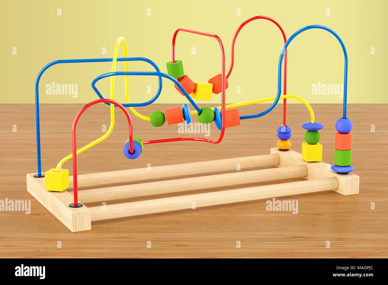 wooden bead table