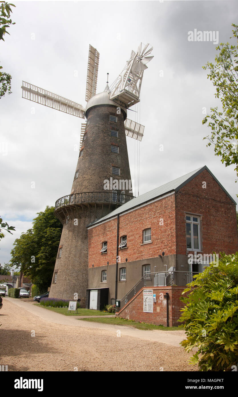 Moulton Mill near Spalding, Lincolnshire Stock Photo
