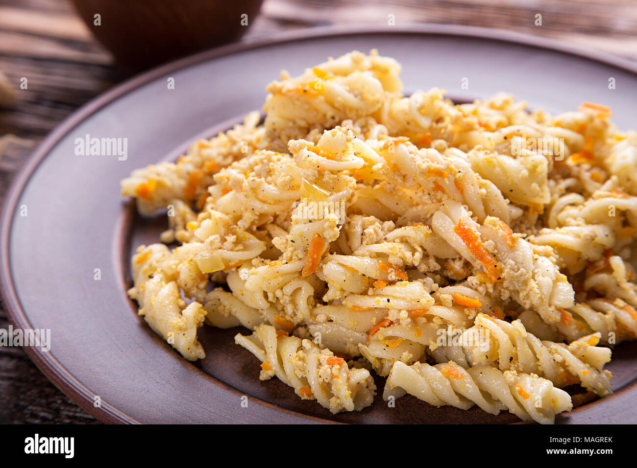 Макароны по флотски с желудками куриными