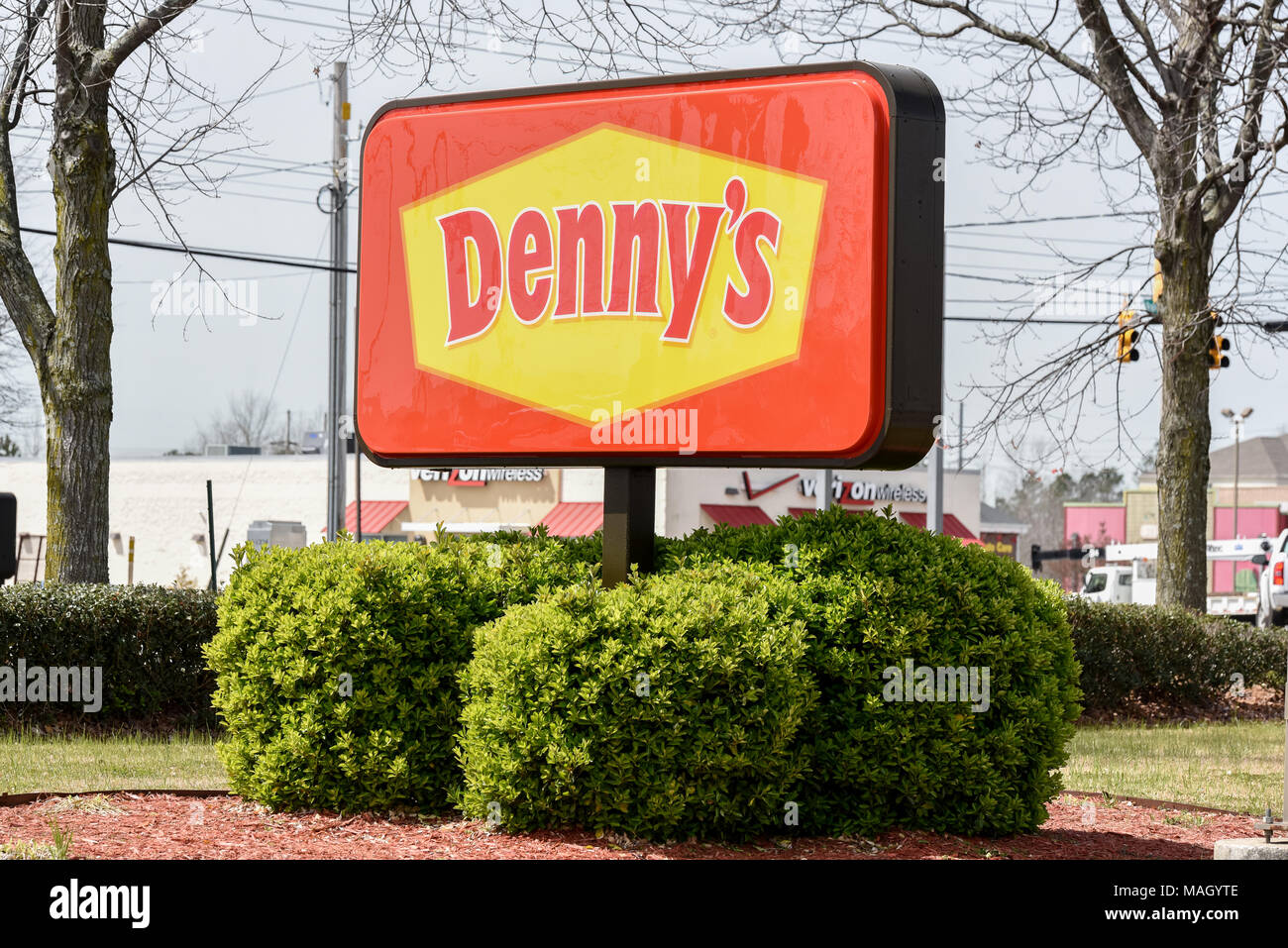 Denny's - from parking lot in early morning - Picture of Denny's