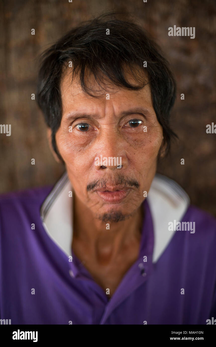 Portrait of a man, Kudat, Sabah, Malaysia, Borneo, Stock Photo