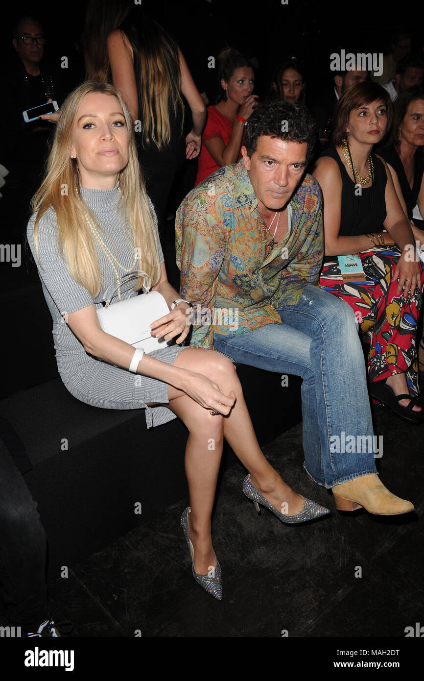 Miami Fl June 02 Nicole Kimpel And Antonio Banderas At The Ice Palace Studios On June 2 16 In Miami Florida People Nicole Kimpel Antonio Banderas Stock Photo Alamy