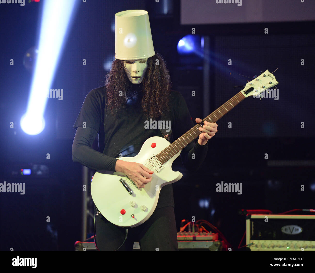 Brian patrick carroll aka buckethead performs at the culture room hi