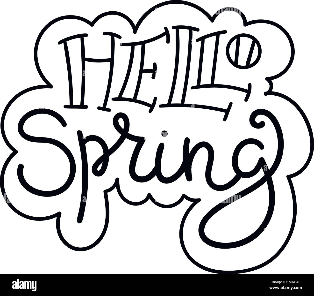 Modern word text hand Stock Vector Images - Alamy