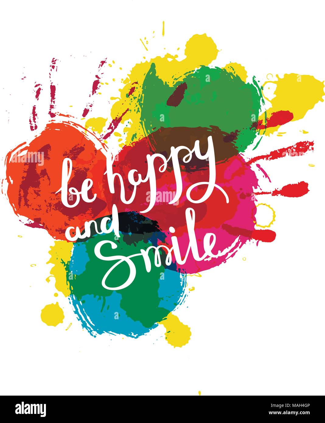 Hand drawn motivation quote. Creative vector typography concept for