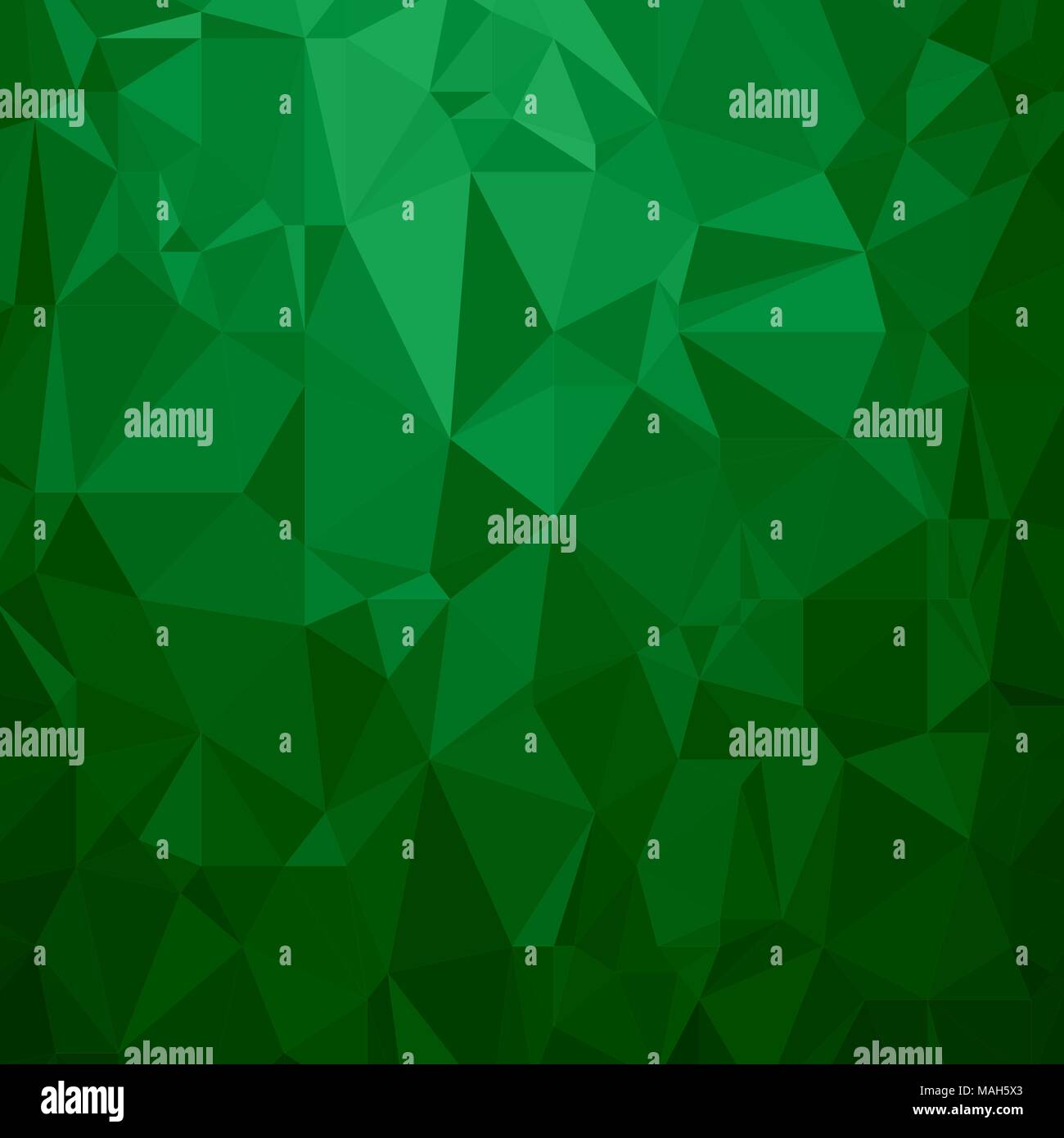 Green Polygonal Background. Triangular Pattern. Low Poly Texture. Abstract Mosaic Modern Design. Origami Style Stock Vector