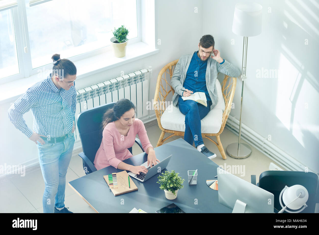 Designers working on project Stock Photo