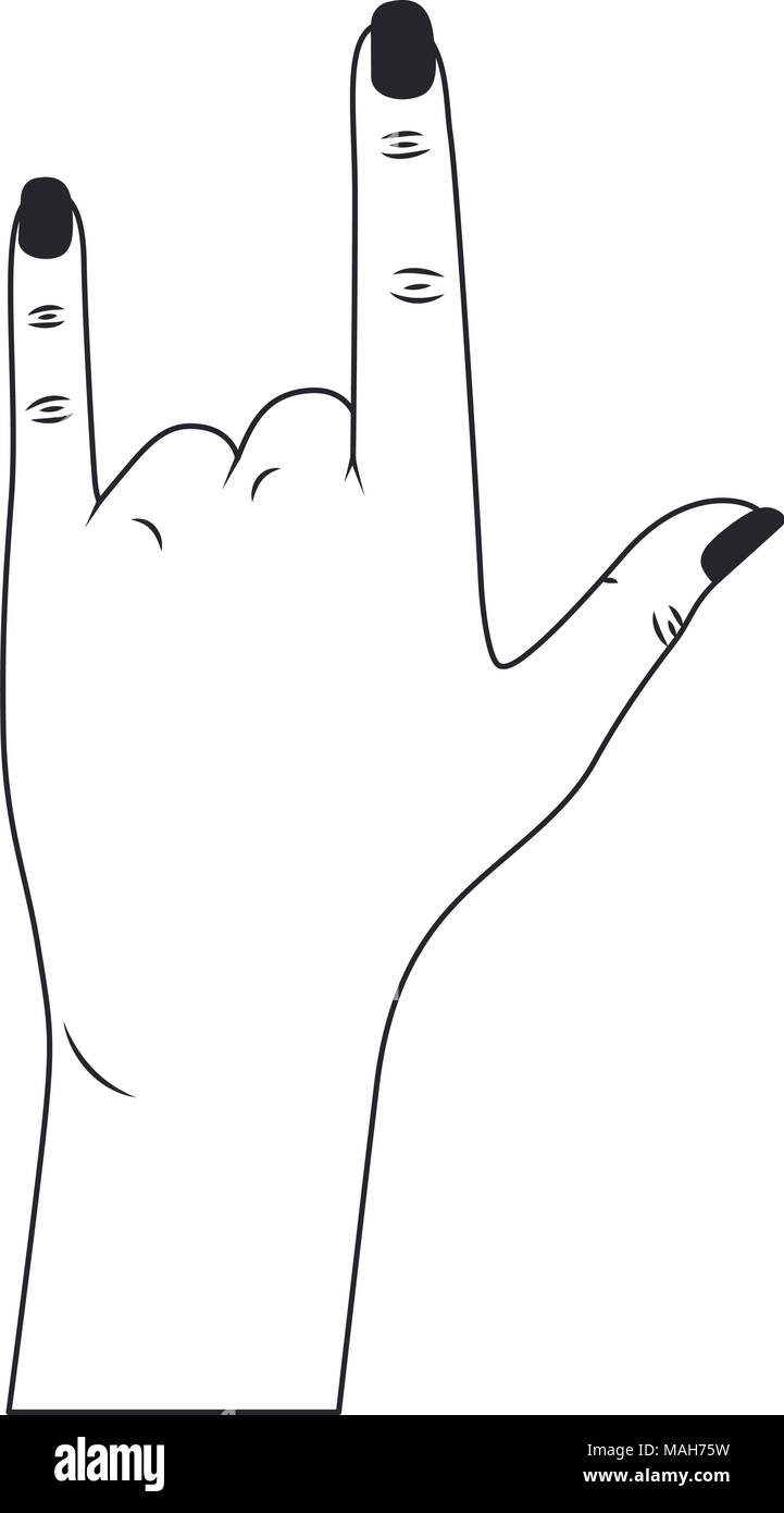 Rock And Roll Hand Sign Tumblr