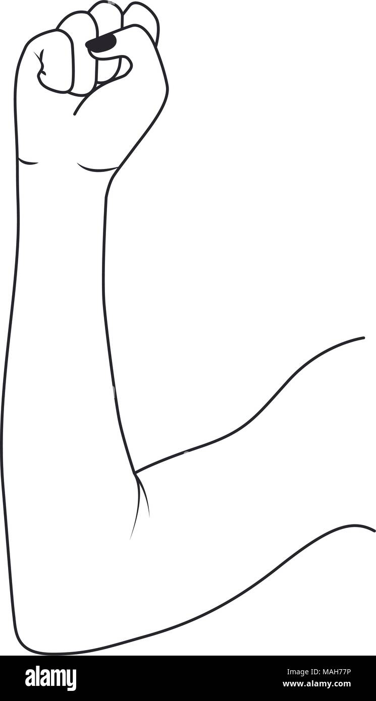 Strong Arm Outline High Resolution Stock Photography and Images Alamy