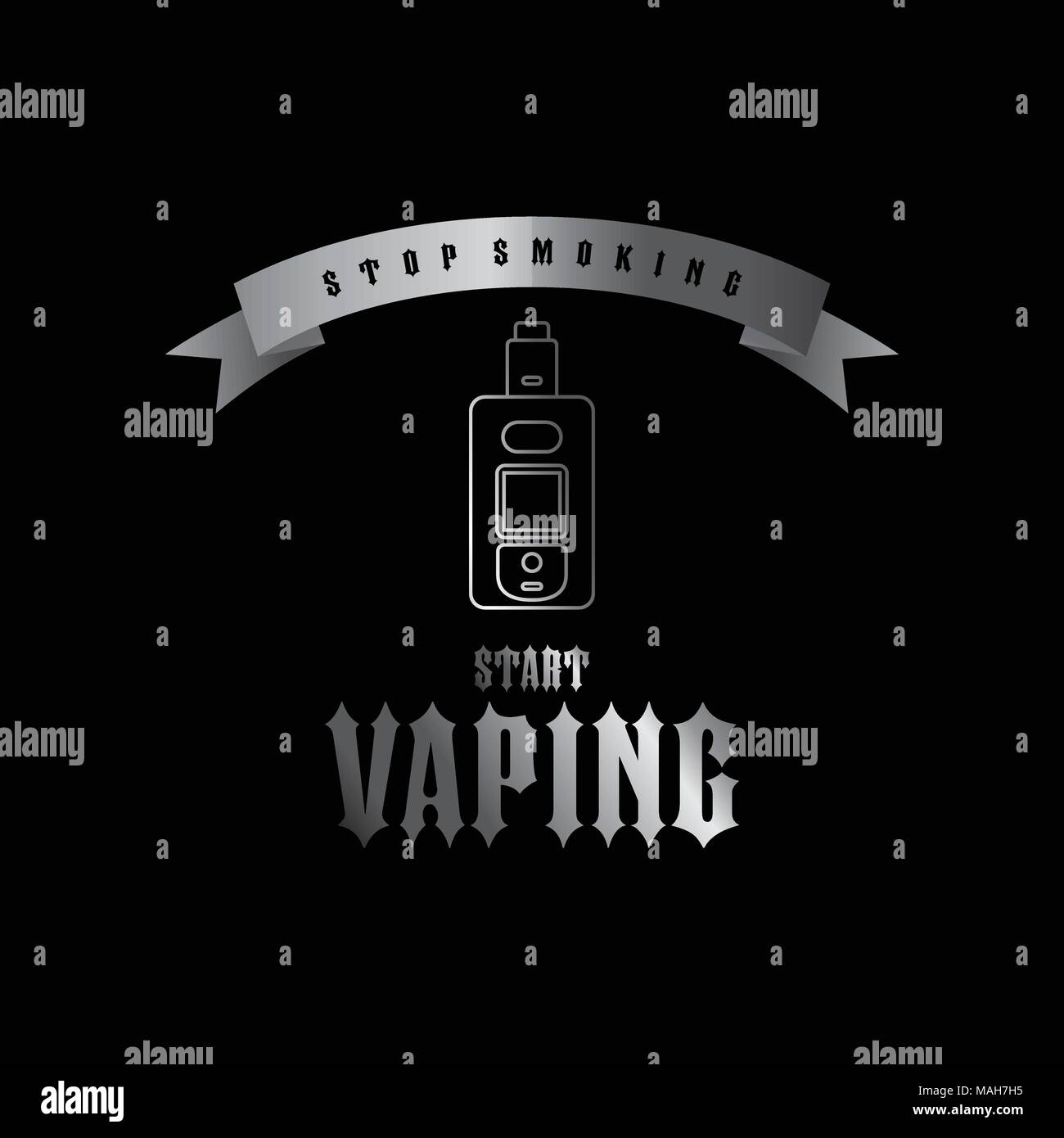 electric cigarette personal vaporizer vector art illustration Stock ...