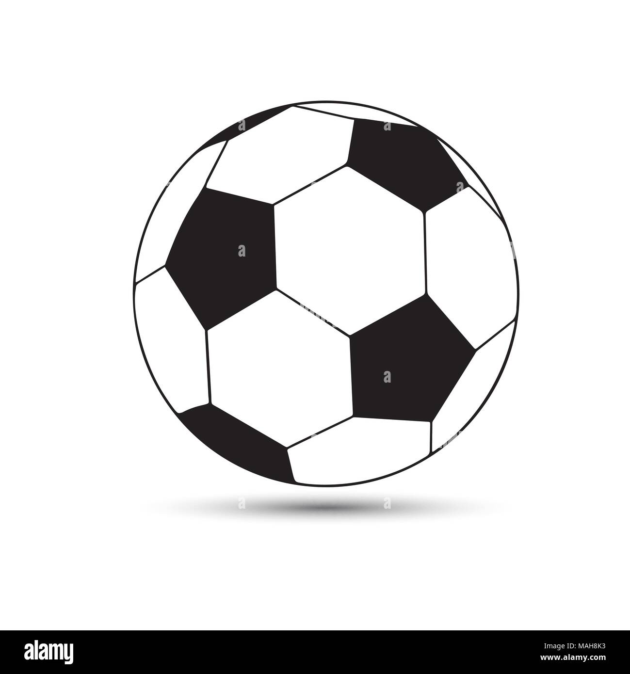 Vector illustration of a soccer, soccerball Stock Vector Image & Art