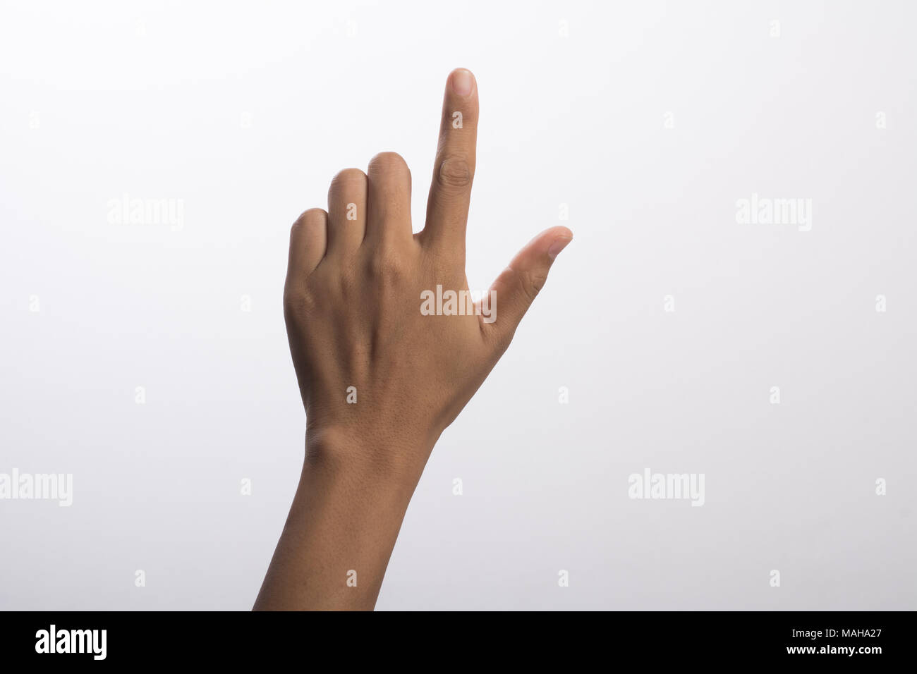 Close Up of a woman hand isolated on white background Stock Photo - Alamy