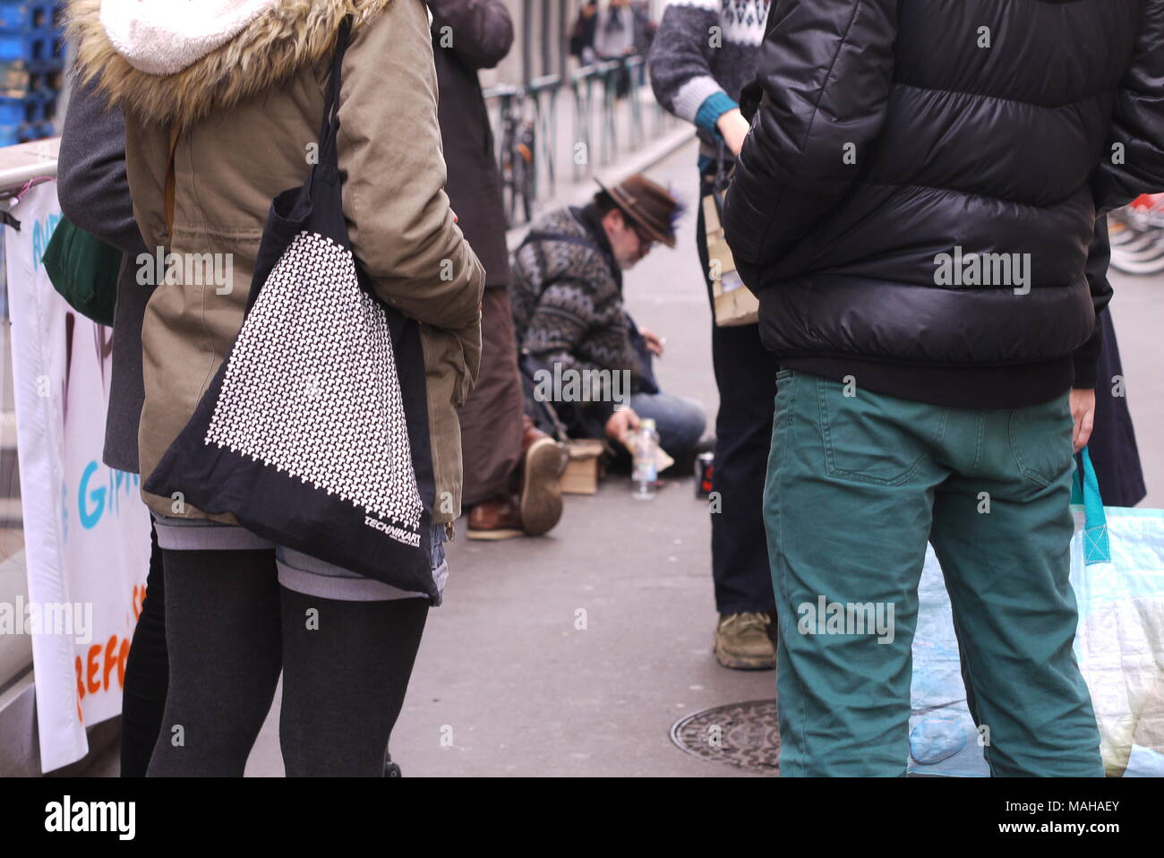 Out of date products offered to homeless and poor people, Lyon, France  Stock Photo - Alamy