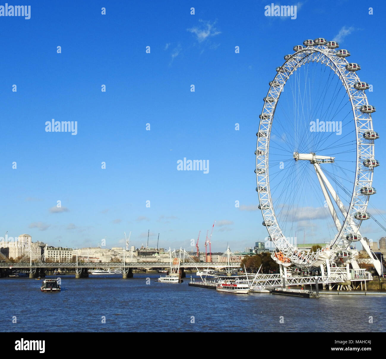 Southbank, Westminster, London, UK 2017. Editorial Use Only Stock Photo