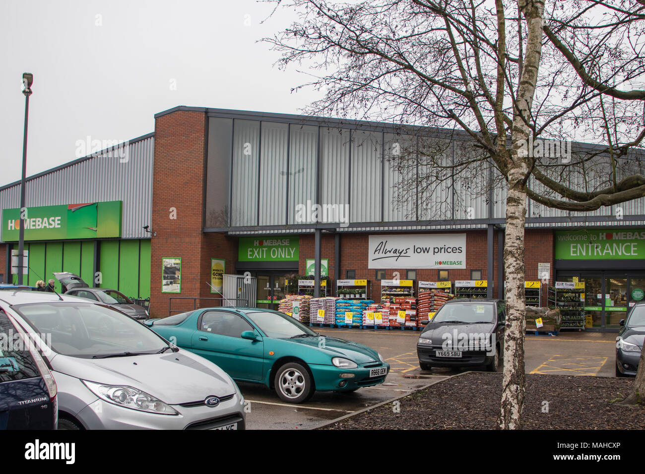 The Homebase DIY store in Newcastle under Lyme Staffordshire Stock Photo