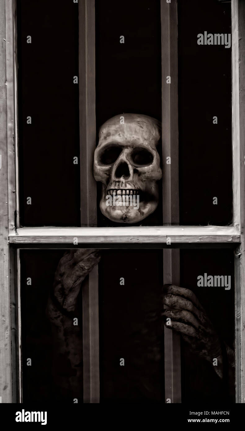 Death in prison cell Stock Photo