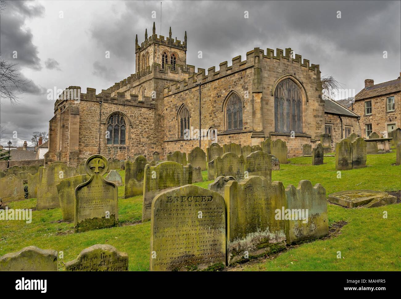 St Mary's church, Barnard Castle Stock Photo Alamy