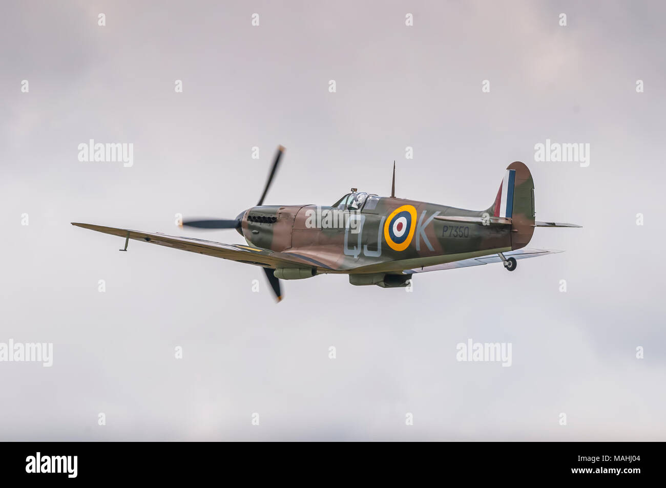 RAF Spitfire, Battle of Britain Memorial Flight Stock Photo