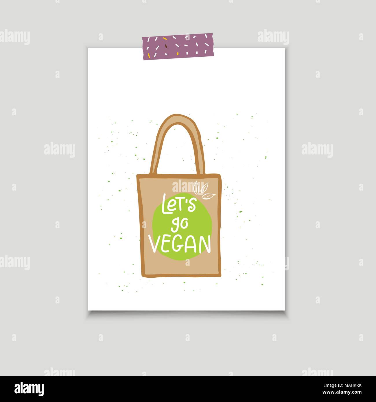 Vector poster, eco badge or tag, bio green logo. Vegan sign for cafe ...