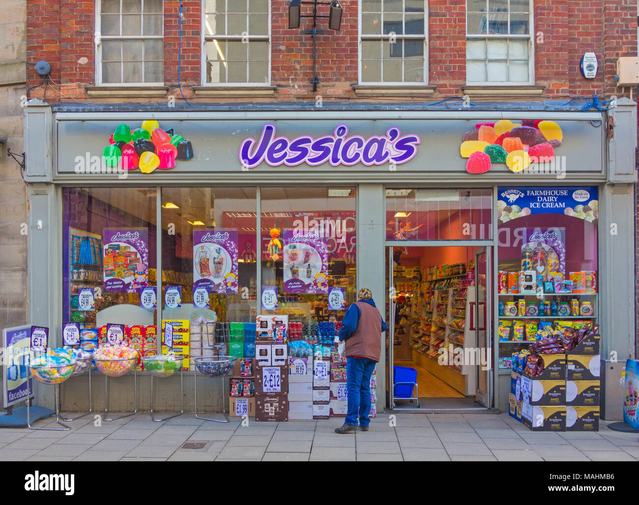 Jessica's sweet shop Eign Street Hereford UK 2018 Stock Photo Alamy