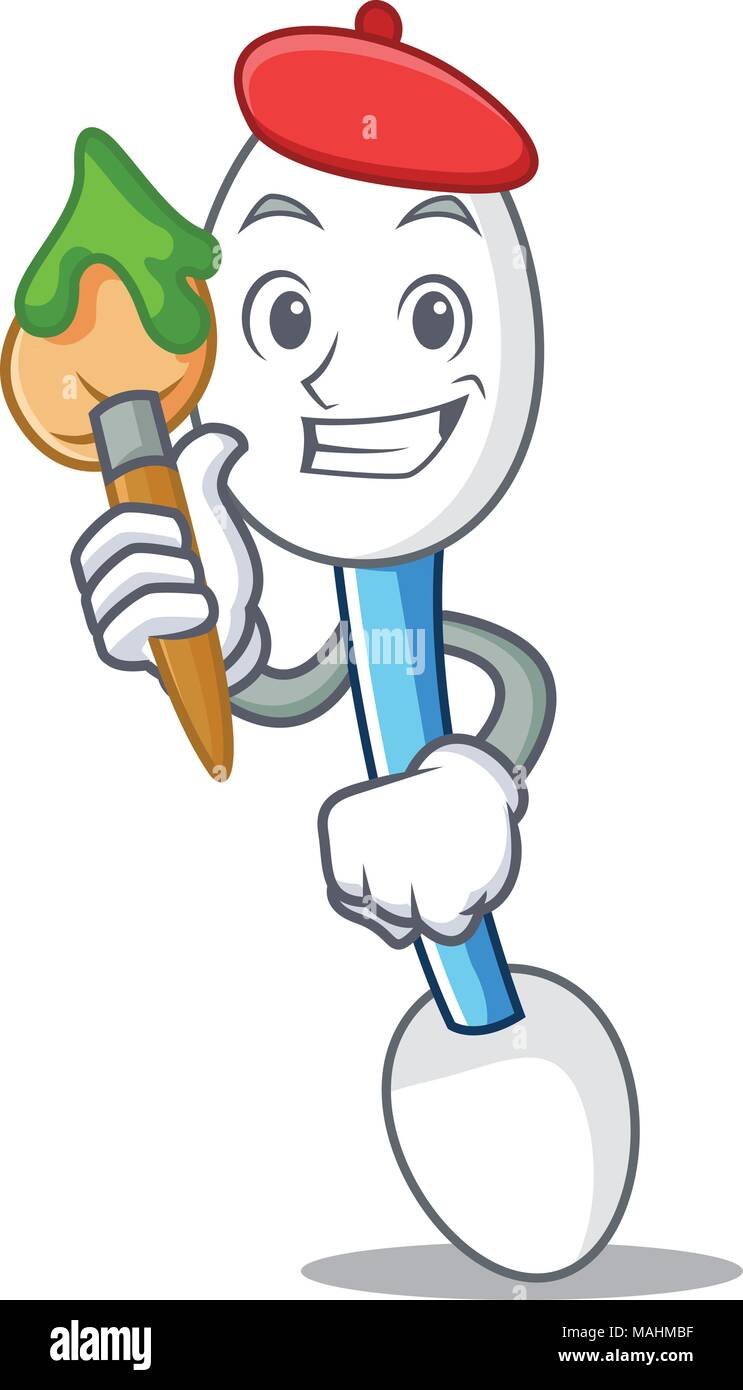 artist cotton swab character cartoon Stock Vector Image & Art Alamy