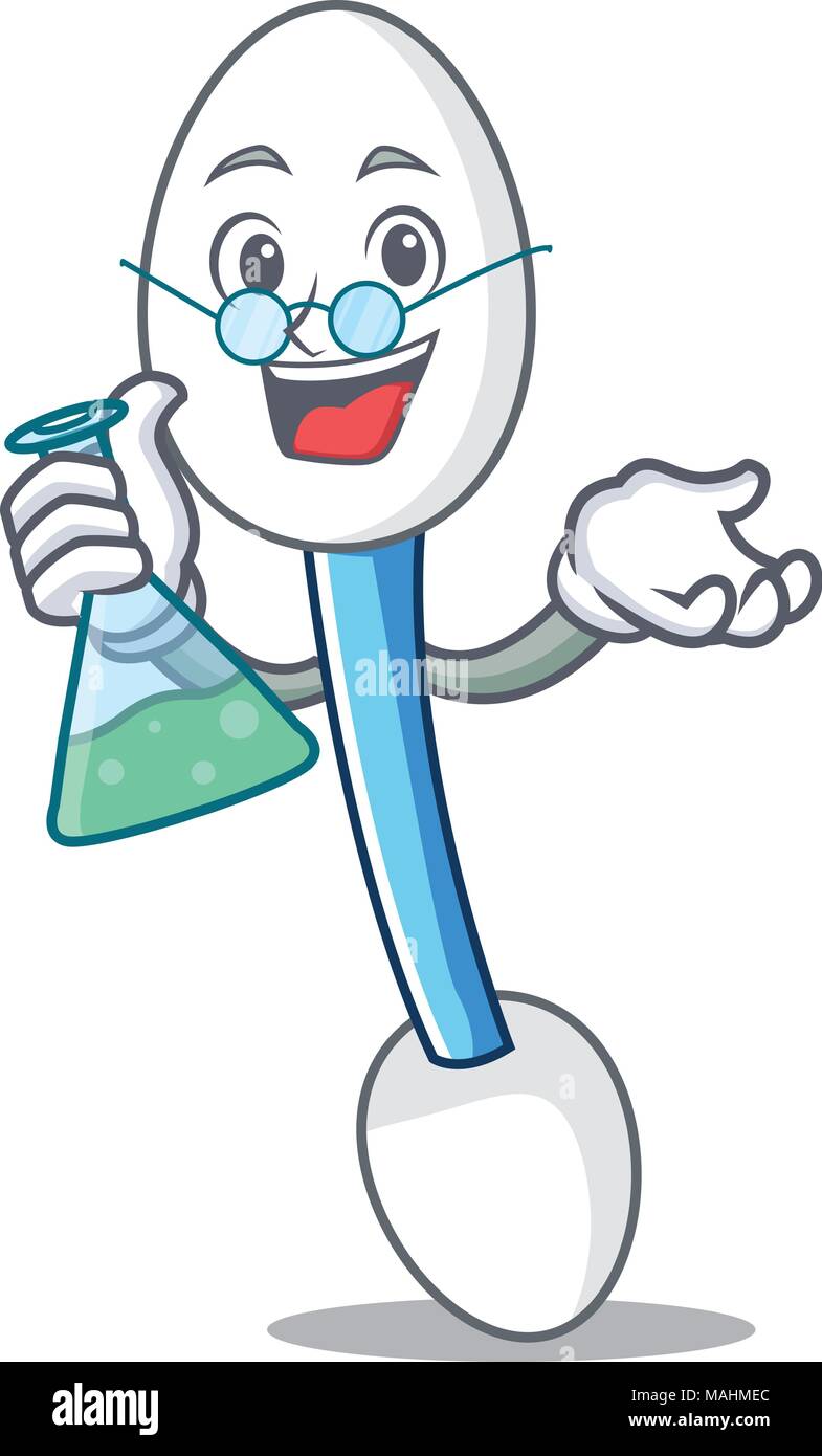 Professor cotton swab character cartoon Stock Vector Image & Art Alamy