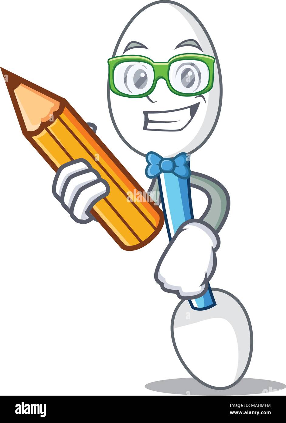 Student cotton swab character cartoon Stock Vector Image & Art Alamy