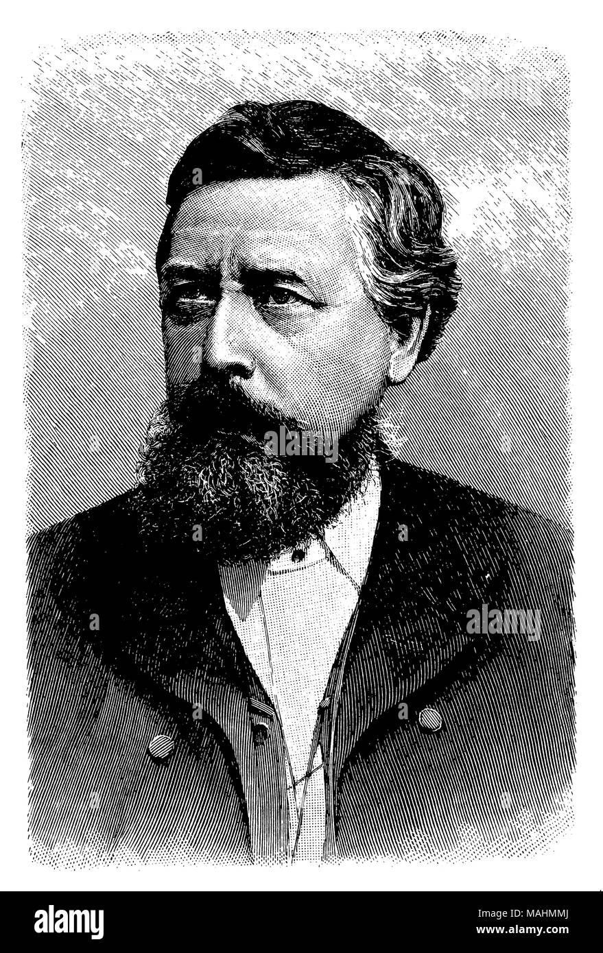 Wilhelm Liebknecht (1826-1900), Stock Photo