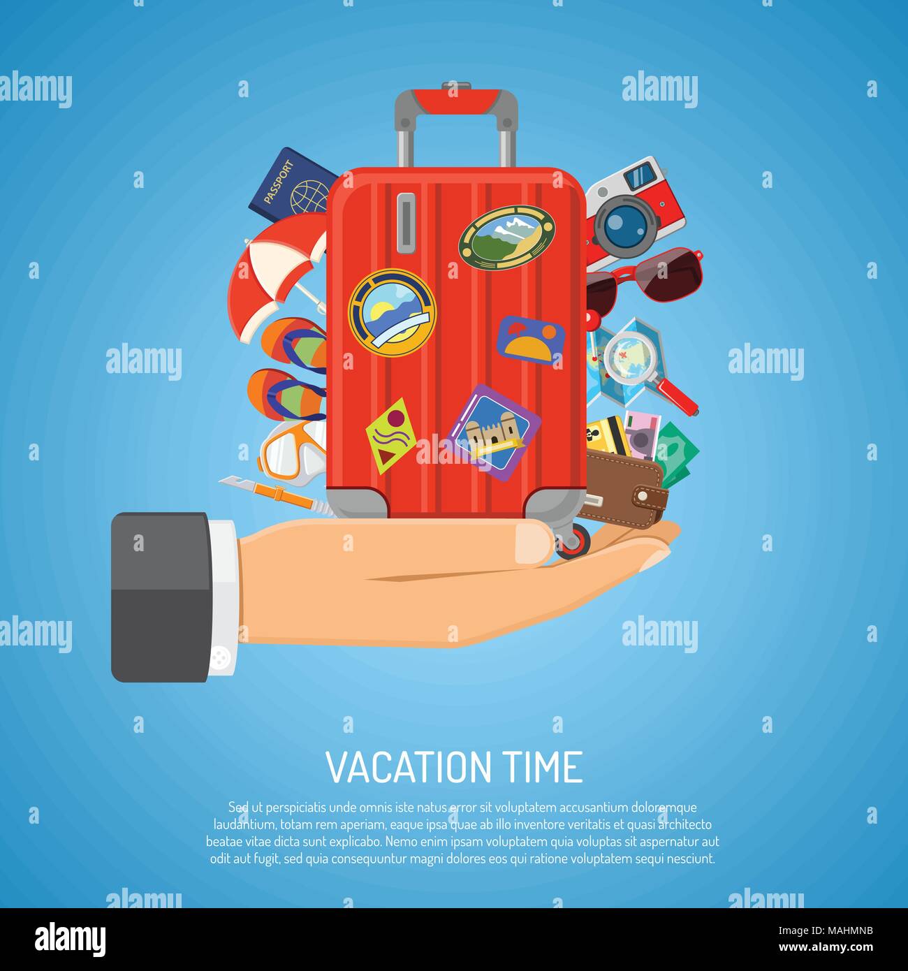 Vacation and Tourism Concept Stock Vector Image & Art - Alamy