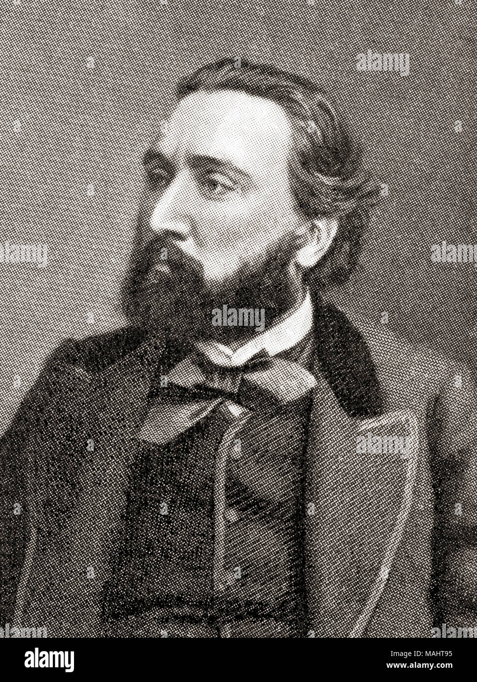 Léon Gambetta, 1838 – 1882.  French statesman.  From Hutchinson's History of the Nations, published 1915 Stock Photo