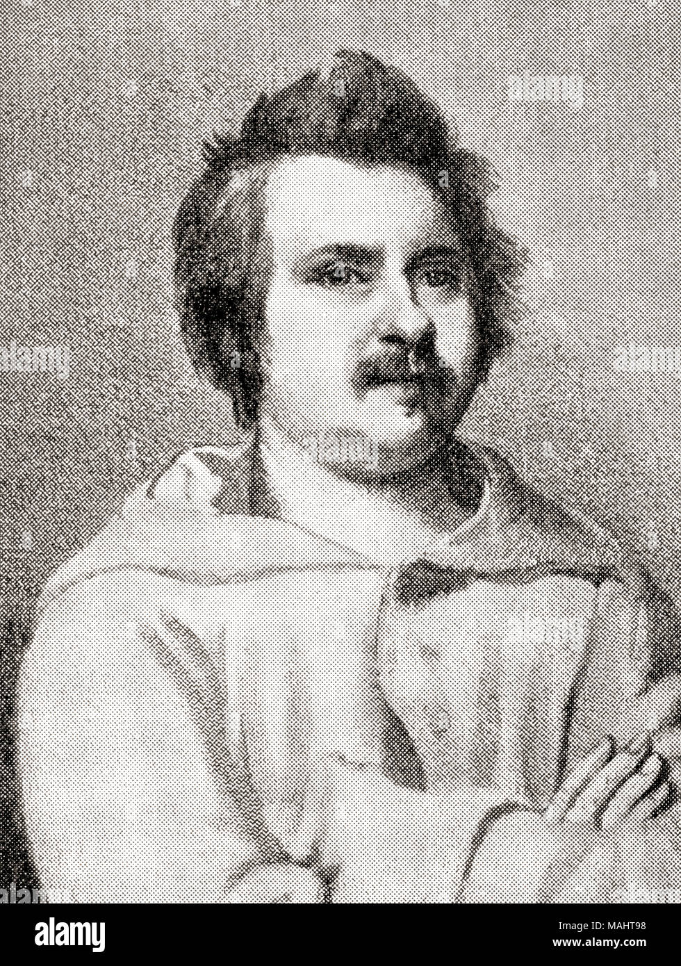Honoré de Balzac, 1799 – 1850.  French novelist and playwright.  From Hutchinson's History of the Nations, published 1915 Stock Photo