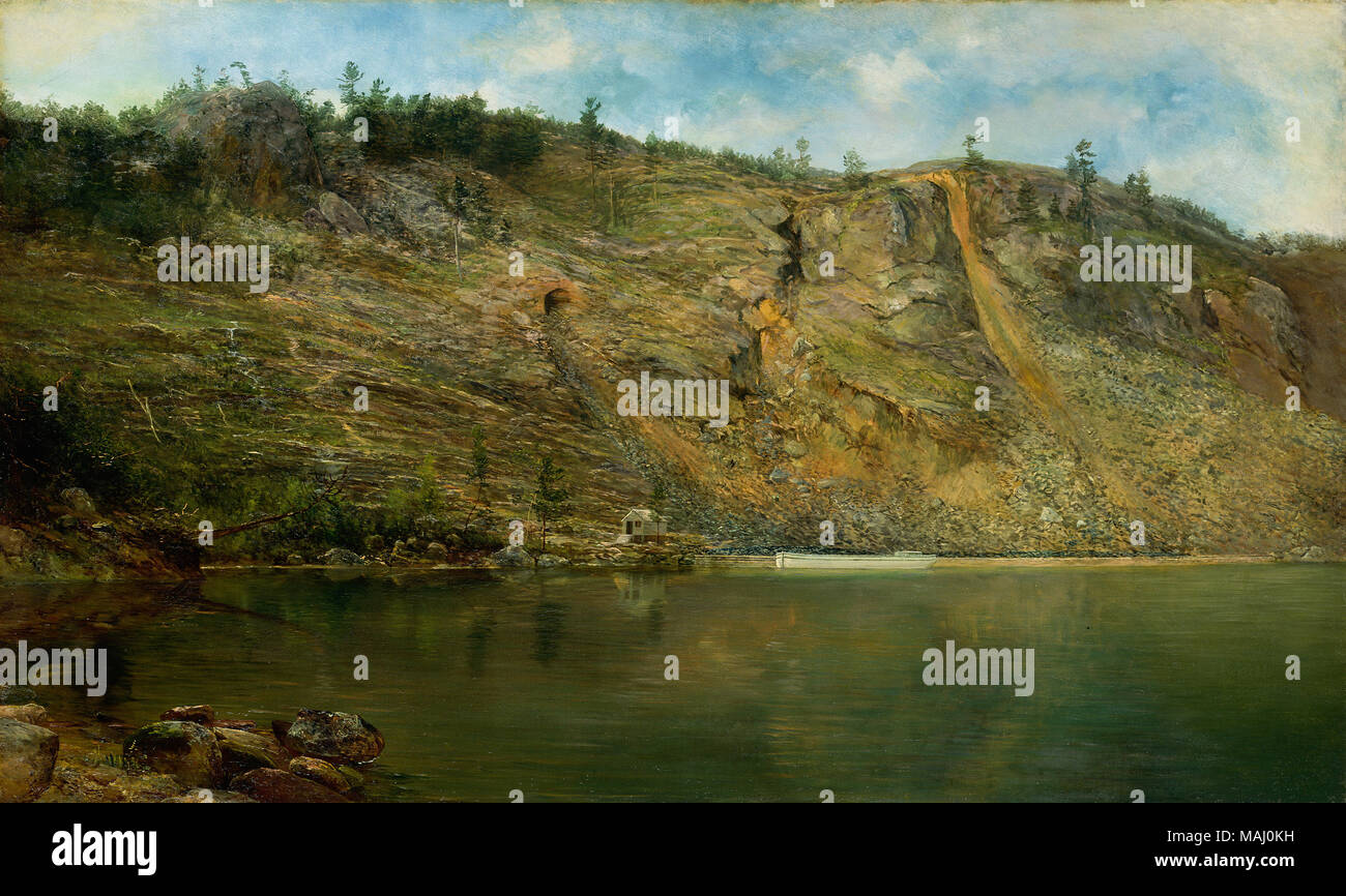 . The Iron Mine, Port Henry, New York-�1862 Stock Photo