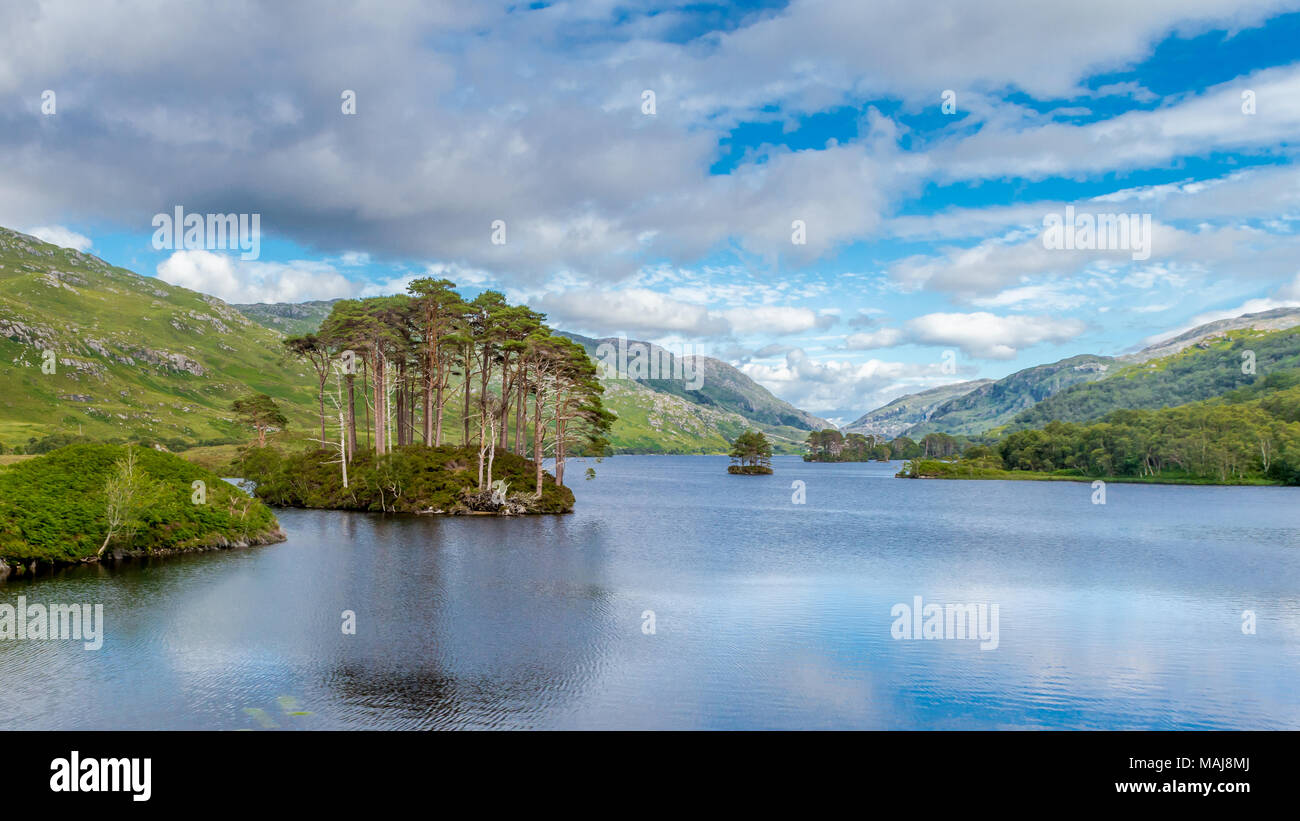 Eilean na Moine at Loch Eilt, Scotland, United Kingdom Stock Photo