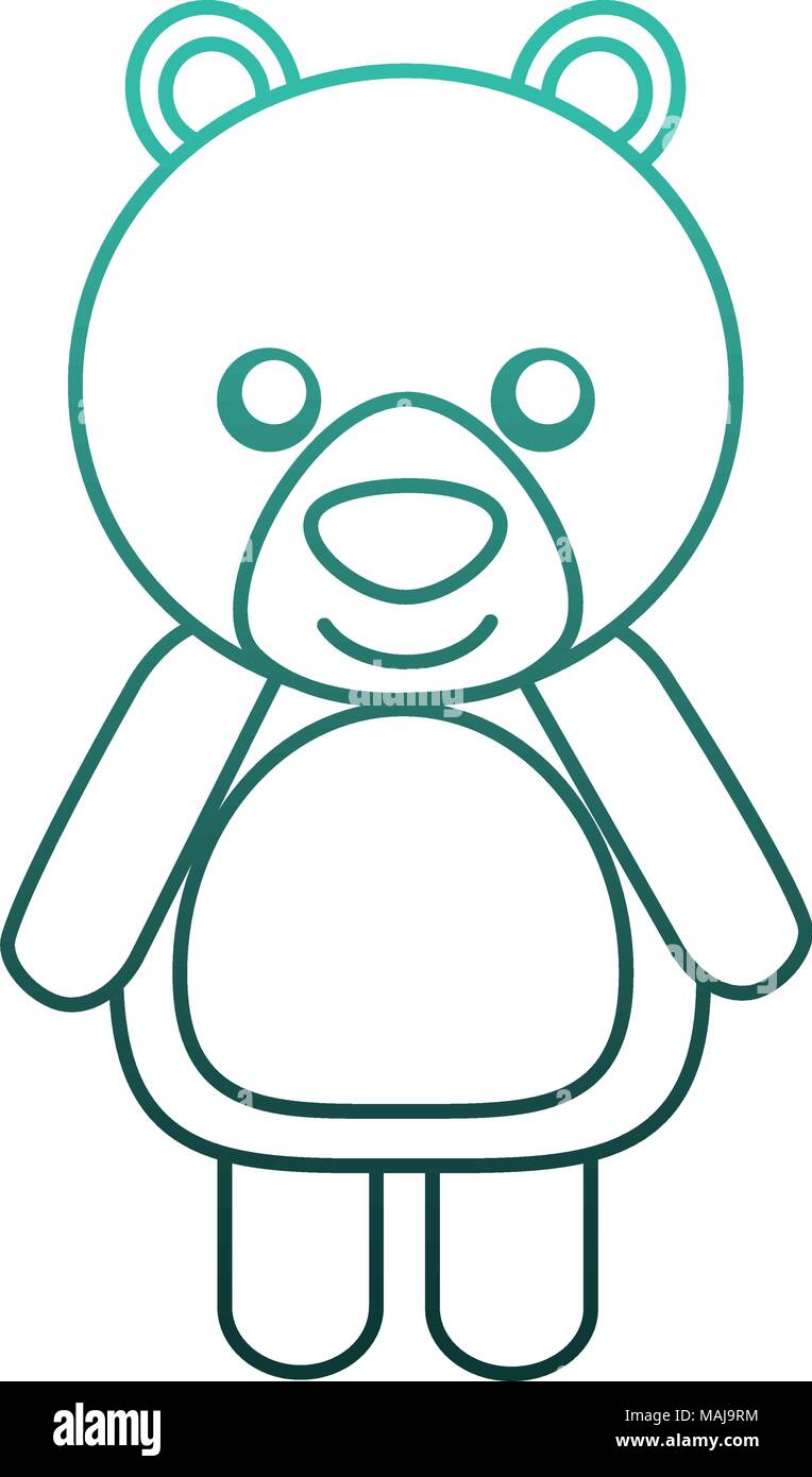 cute bear teddy icon vector illustration design Stock Vector Image ...