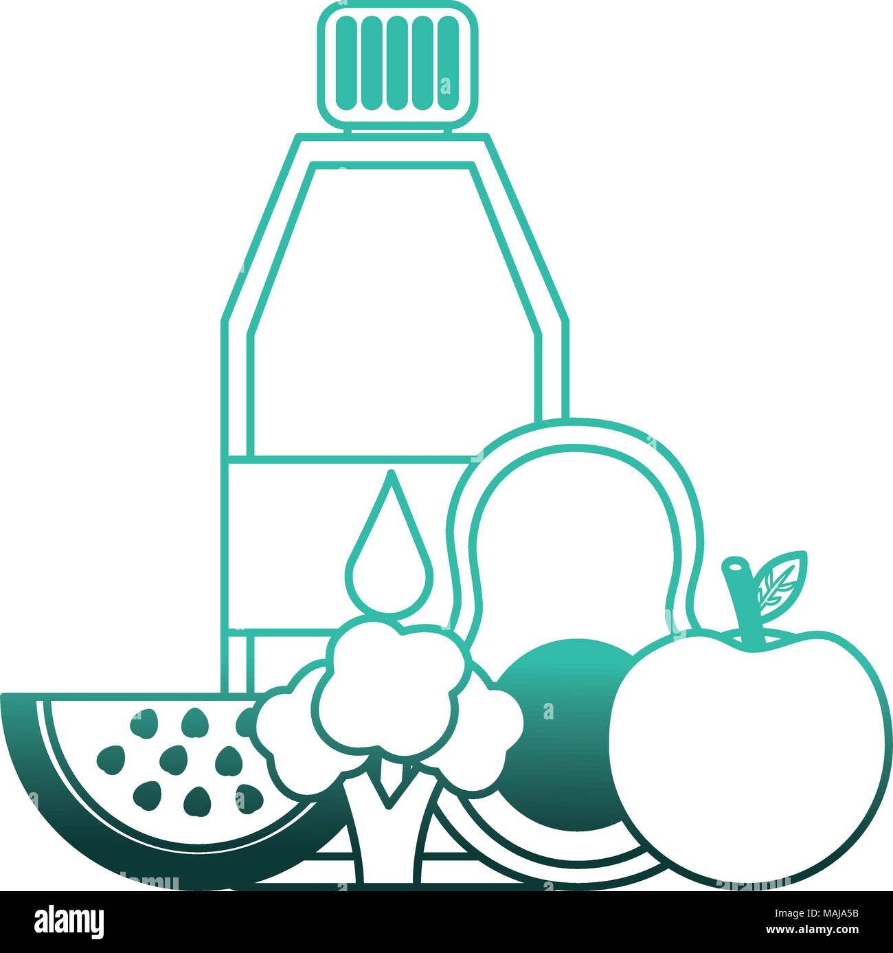 Vegetables plastic bottle Stock Vector Images - Alamy