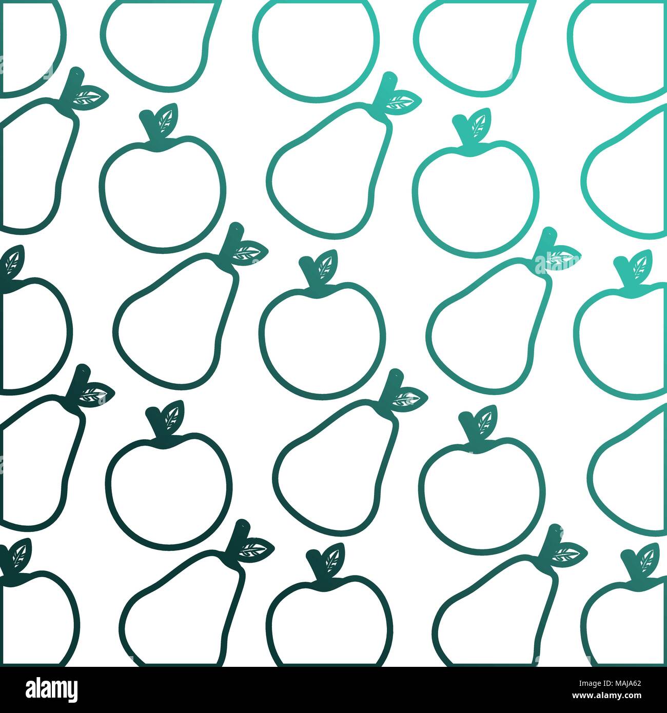 fruits group pattern background vector illustration design Stock Vector ...