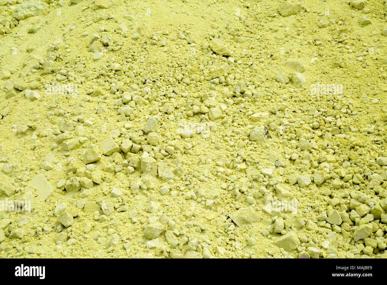 Sulfur Storage Area, Background of Sulphur Texture Stock Photo - Alamy