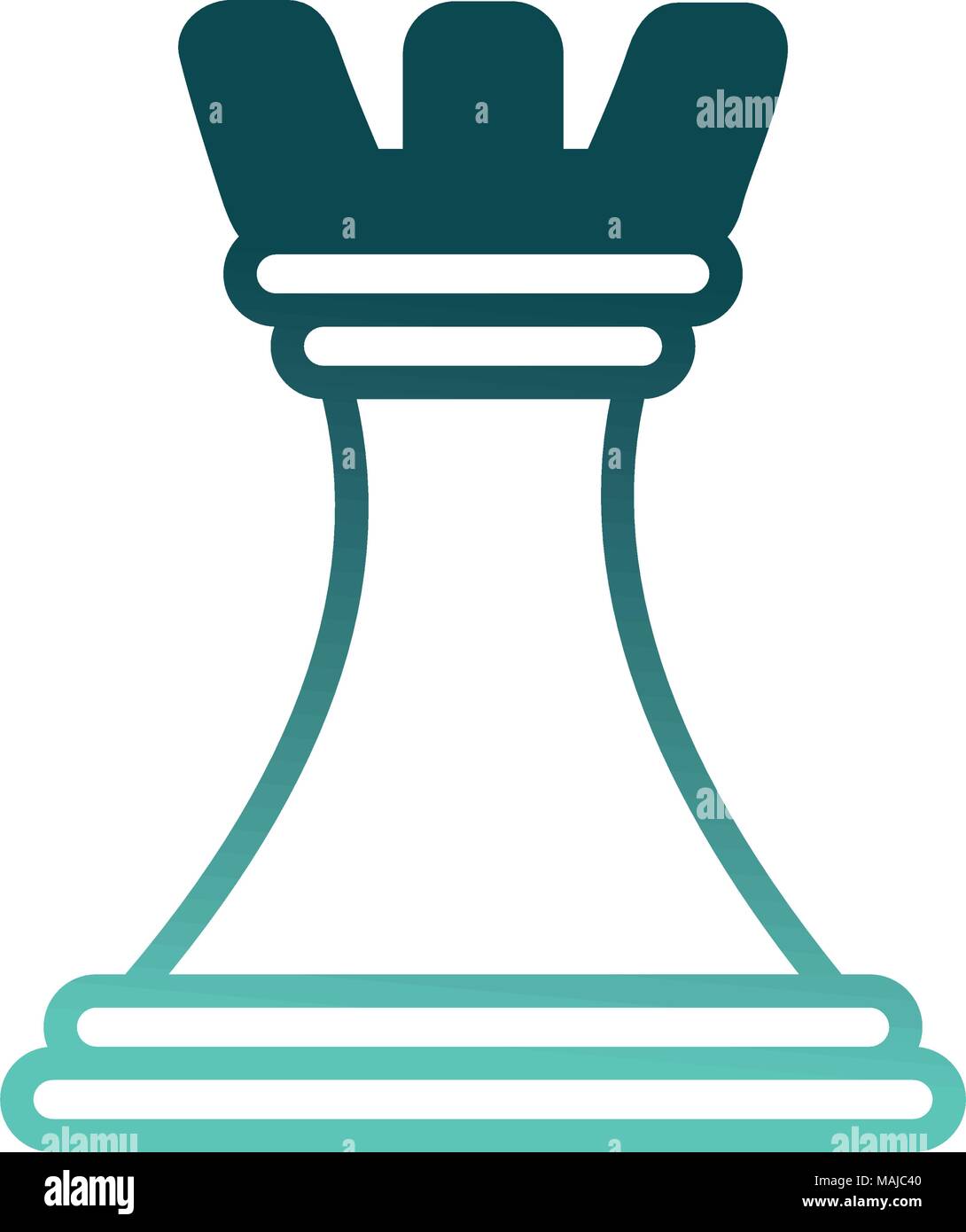 Chess check tower rook symbol hi-res stock photography and images - Alamy