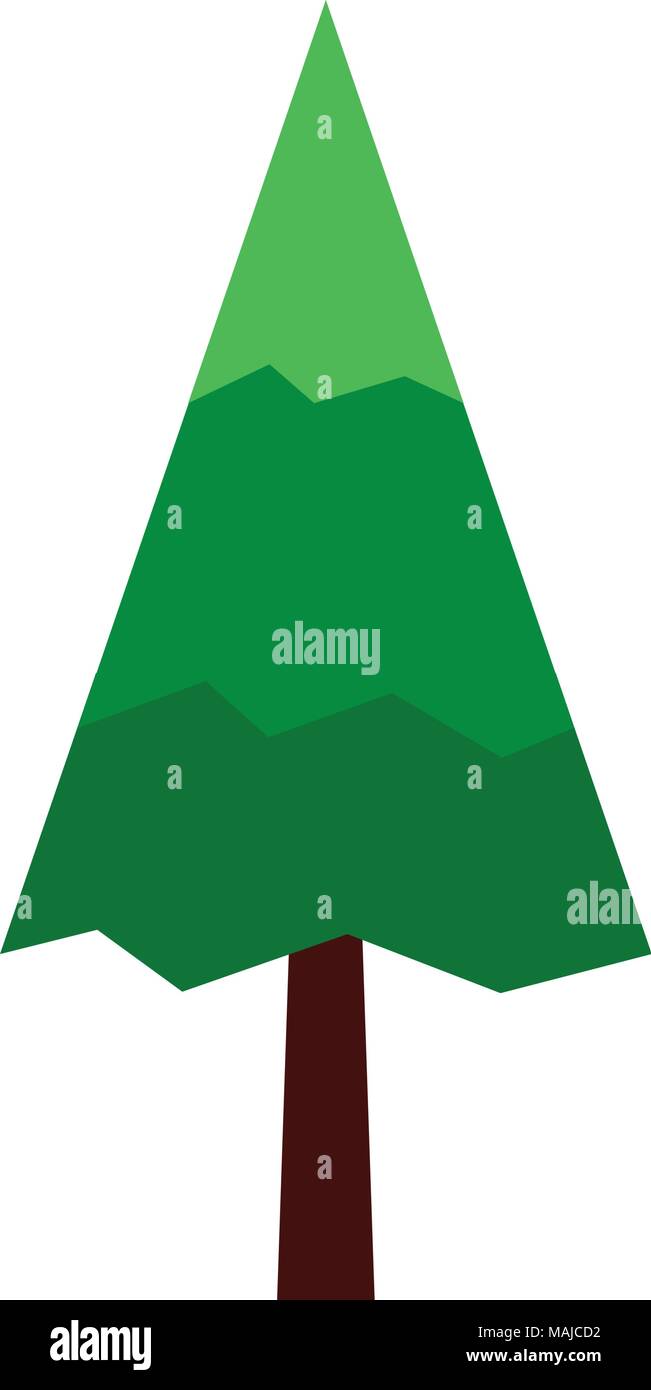 pine tree natural icon vector illustration design Stock Vector Image ...
