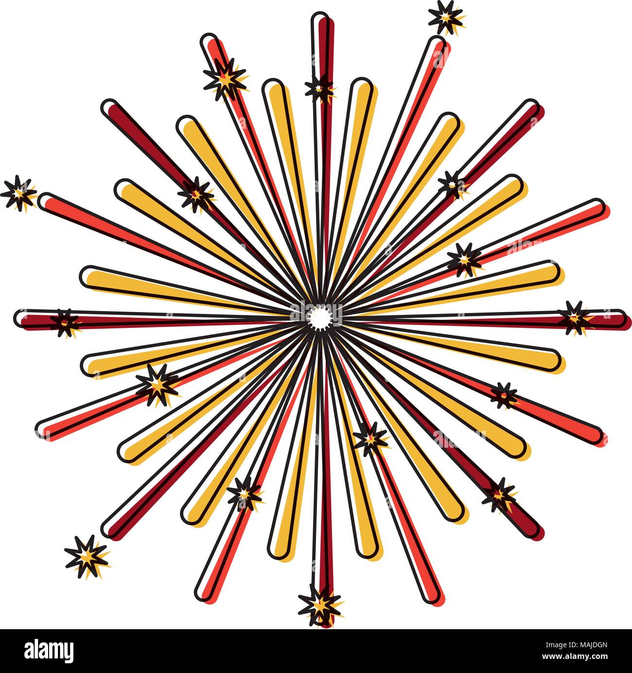 fireworks starburst pattern background vector illustration design Stock ...