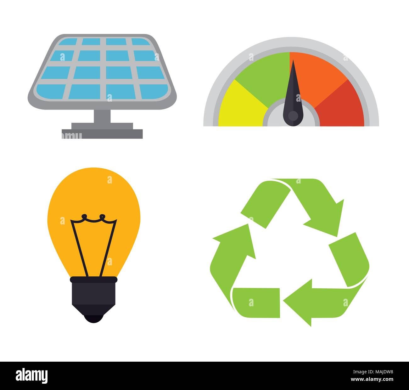 Eco green energy design, vector illustration eps10. Stock Vector